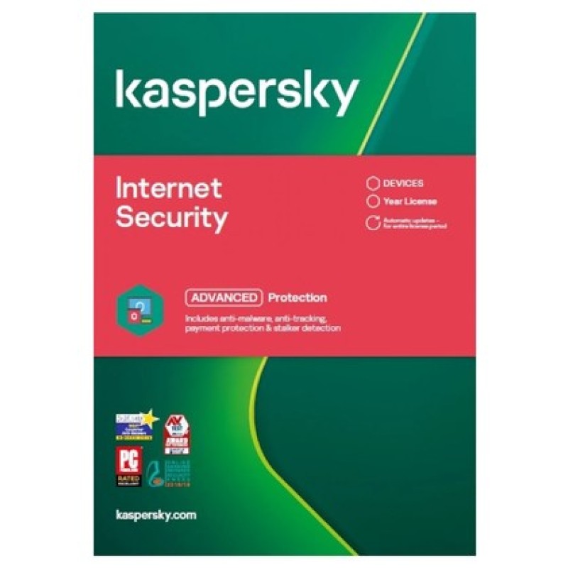 KASPERSKY Internet security Plus ESD, 10 συσκευές, 1 έτος