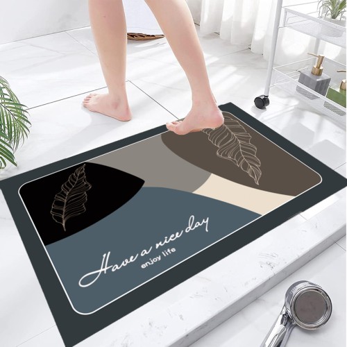 HOME USE πατάκι μπάνιου HUH-0214, αντιολισθητικό, 80x50cm, 3.5mm πάχος, πολύχρωμο