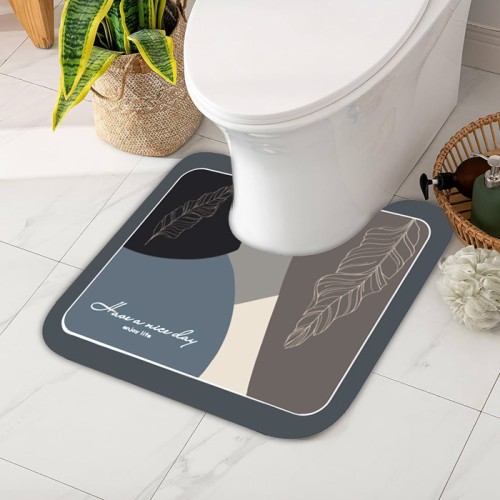 HOME USE πατάκι μπάνιου HUH-0215, αντιολισθητικό, 50x40cm, 3.5mm πάχος, πολύχρωμο