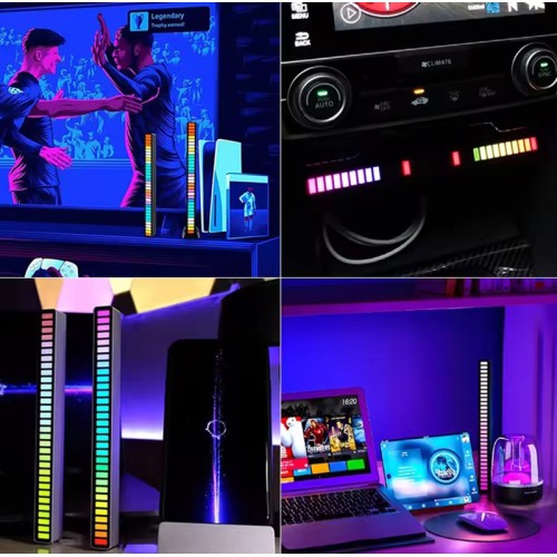 LED φωτορυθμικό φωτιστικό ZS52, RGB, 5W, μαύρο