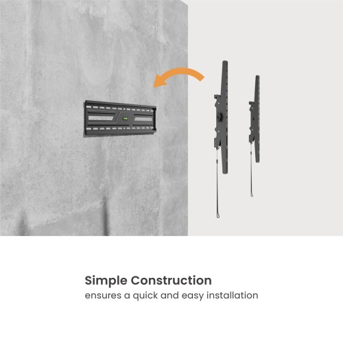 POWERTECH επιτοίχια βάση τηλεόρασης PT-1370, 37-86