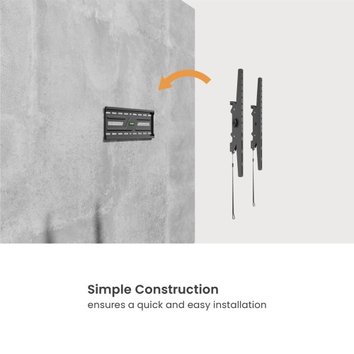 POWERTECH επιτοίχια βάση τηλεόρασης PT-1372, 32-75