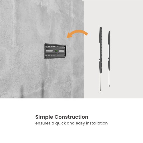 POWERTECH επιτοίχια βάση τηλεόρασης PT-1373, 32-75