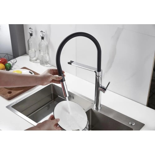 BRUNO μπαταρία πάγκου κουζίνας M54801-817C, αναμεικτική, ασημί