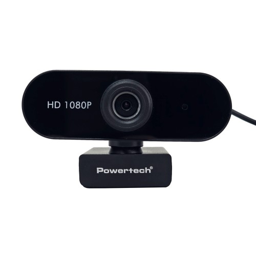 POWERTECH web camera PT-1382, 2MP, 1080p FHD, ρυθμιζόμενη εστίαση, 1.5m, μαύρη