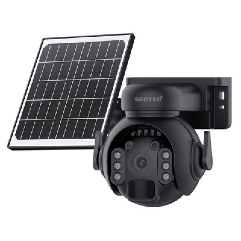 SECTEC smart ηλιακή κάμερα ST-515C-3M-4G-BK, 3MP, 4G, SD, PTZ, IP65
