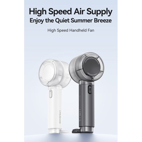 USAMS φορητός ανεμιστήρας LU01 με 5 ταχύτητες, 2000mAh, ροζ