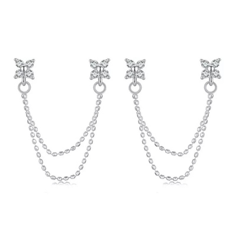 BAMOER σκουλαρίκια καρφωτά BSE1106 με κυβική ζιρκόνια, ασήμι 925, ασήμι