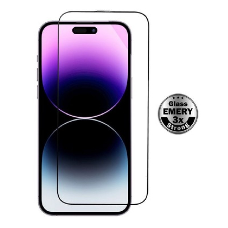 POWERTECH tempered glass Emery 5D TGC-0760 για iPhone 15 Pro Max, full glue