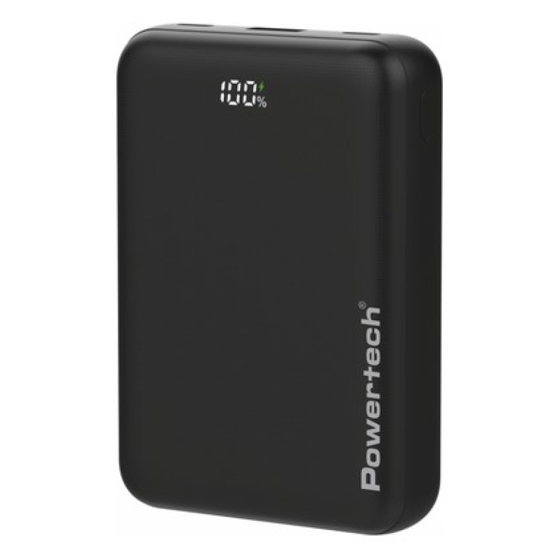 POWERTECH power bank PT-1503 με οθόνη, 20000mah, 22.5W, μαύρο