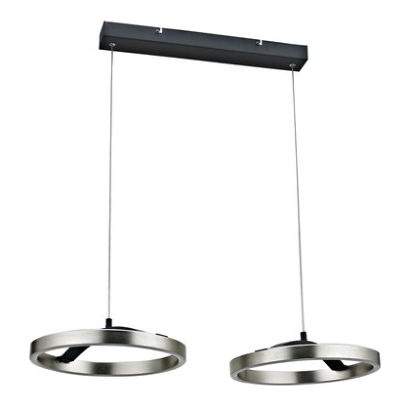 POWERTECH LED φωτιστικό οροφής HLL-0203, 42W, 4000K, 70x30x120cm, ασημί/μαύρο