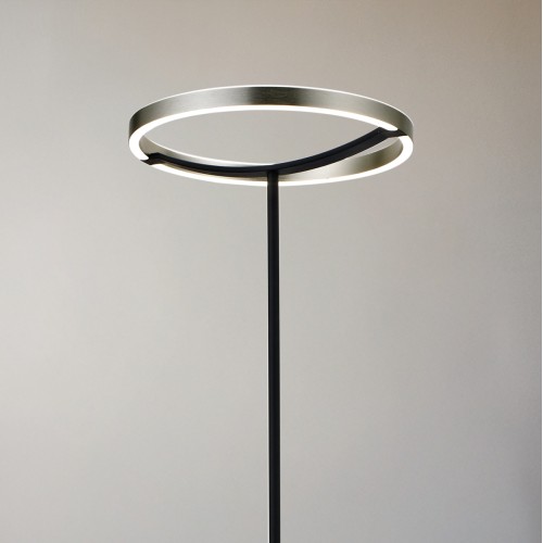 POWERTECH LED φωτιστικό δαπέδου HLL-0204, 42W, 4000K, Φ38x157cm, ασημί/μαύρο