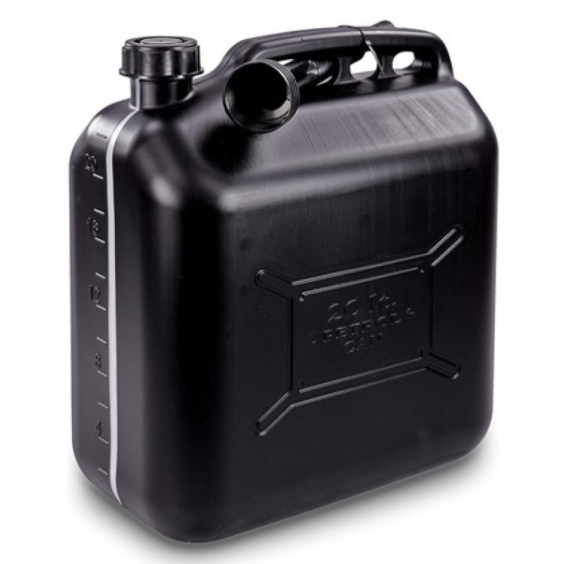 PROPLUS δοχείο καυσίμων 530047 με σπιράλ, πλαστικό, 20lt, μαύρο