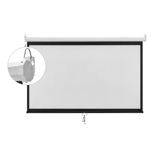 BRATECK οθόνη προβολής projector τοίχου/οροφής ESBA100, 221x124cm, 16:9/100