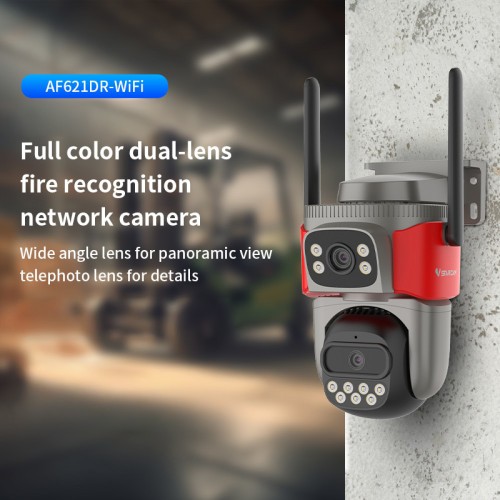 VSTARCAM smart κάμερα AF621DR, dual lens, αναγνώριση φωτιάς & καπνού, 2MP, WiFi, SD, PTZ, IP66