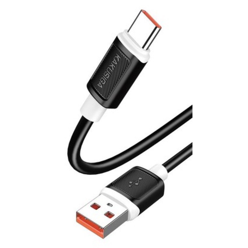 KAKUSIGA καλώδιο USB-C σε USB KSC-998, σιλικόνης, 5A, 480Mbps, 1m, μαύρο