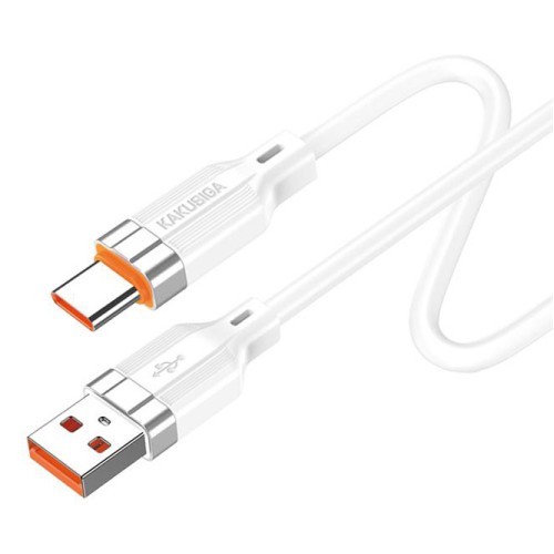 KAKUSIGA καλώδιο USB-C σε USB KSC-995, σιλικόνης, 5A, 480Mbps, 1m, λευκό