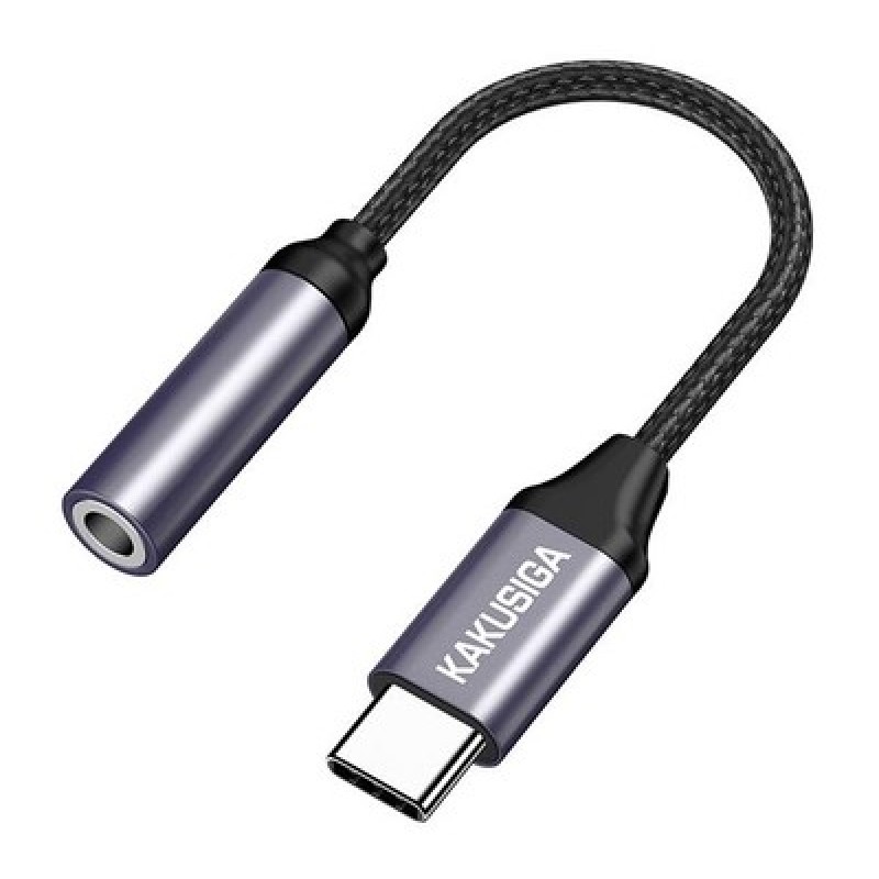 KAKUSIGA αντάπτορας USB-C σε 3.5mm KSC-428, γκρι