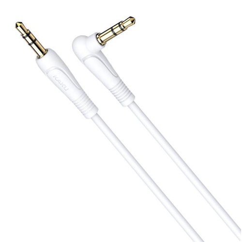 KAKUSIGA καλώδιο ήχου 3.5mm KSC-521, AUX, 90°, HiFi 1m, λευκό
