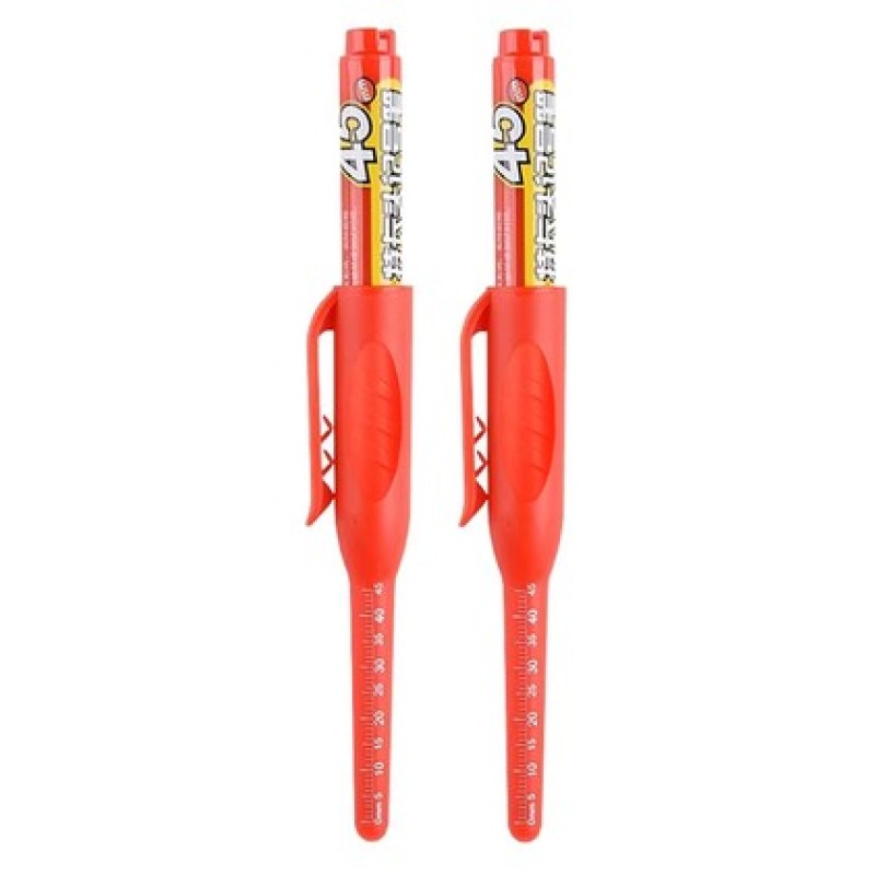 Ανεξίτηλος μαρκαδόρος σημαδέματος TOOL-0100 με μακριά μύτη, 45mm, κόκκινος, 2τμχ