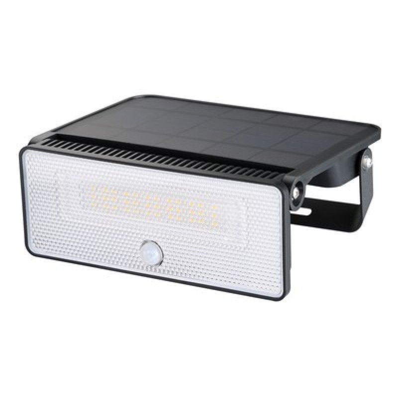 POWERTECH LED ηλιακό φωτιστικό PT-1518 με αισθητήρα κίνησης, 12W, 3600mAh, μαύρο