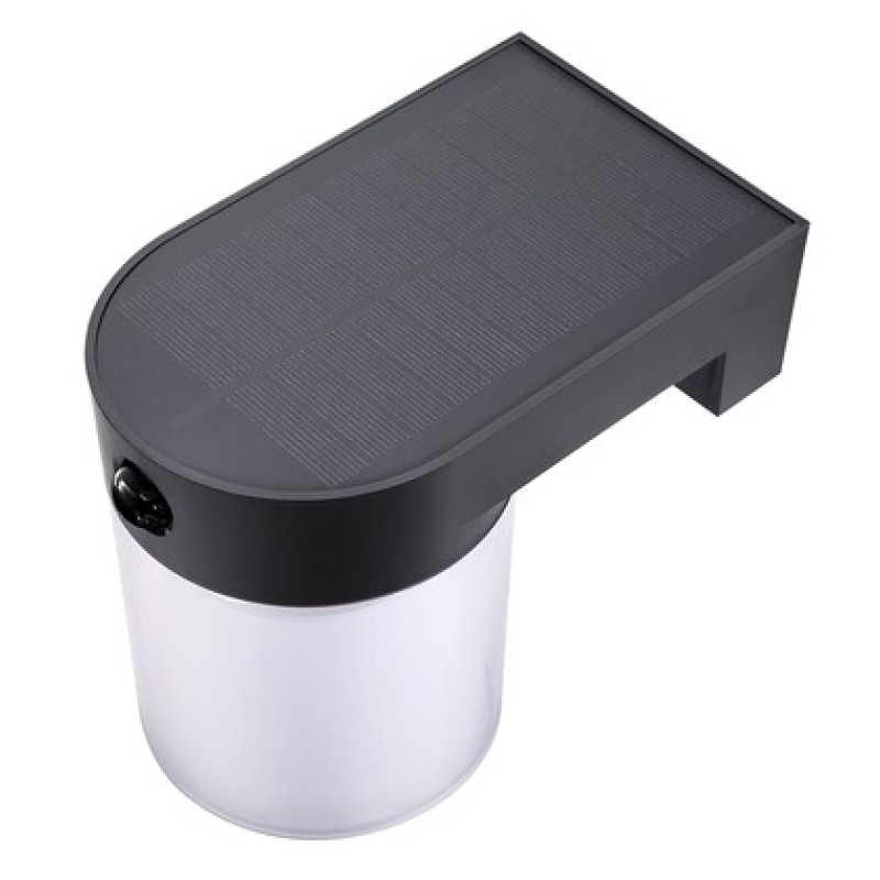 POWERTECH LED ηλιακό φωτιστικό PT-1520 με αισθητήρα κίνησης, 4W, 2000mAh, μαύρο
