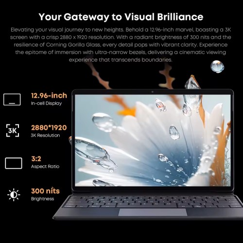 CHUWI tablet Hi10 Max με πληκτρολόγιο/στυλό αφής/θήκη, 12.9