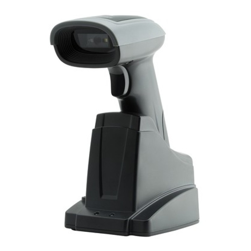 GTCODESTAR barcode scanner X-1901B με βάση, 1D & 2D, ενσύρματο & ασύρματο, Bluetooth, 2000mAh, μαύρο