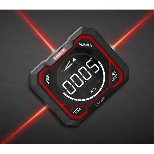 UNI-T ψηφιακό γωνιόμετρο laser LM320E, 4x90°, μαγνητικό σώμα, 1000mAh