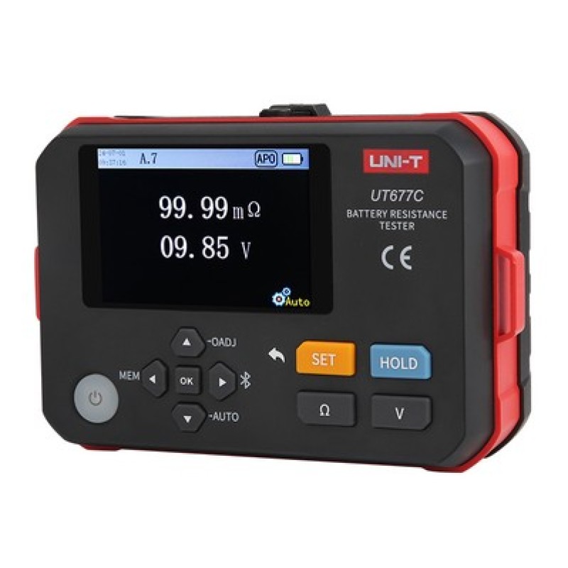 UNI-T μετρητής εσωτερικής αντίστασης μπαταριών UT677C, 0-3Ω, 0-120V
