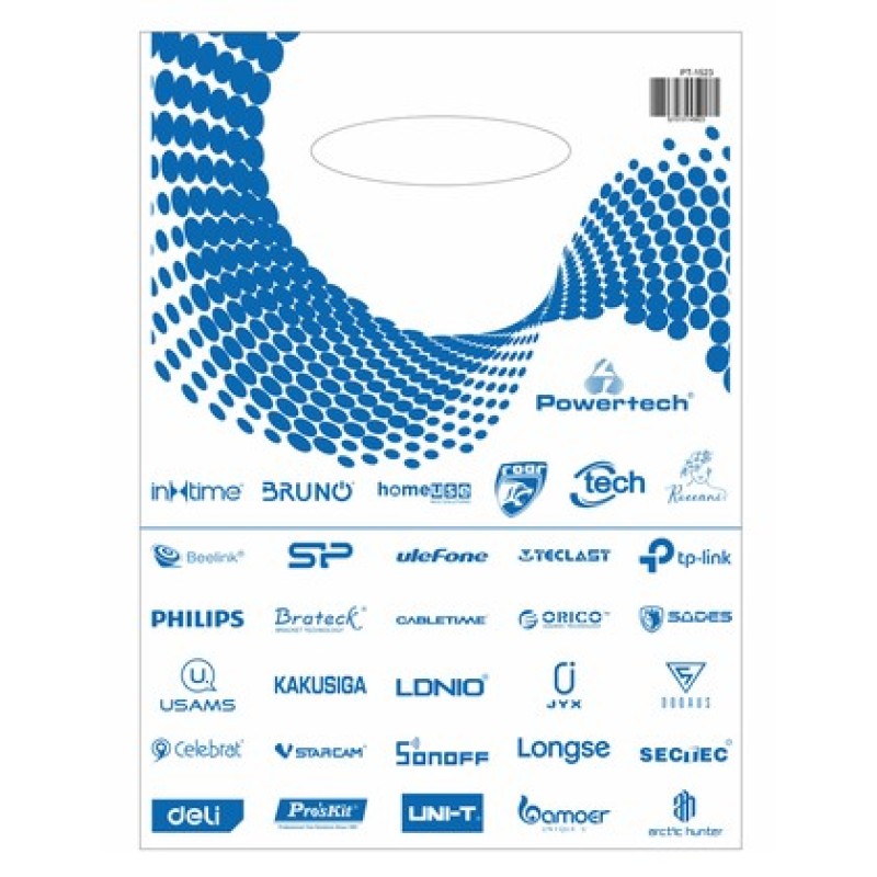 Σακούλα εμπορευμάτων τύπου χούφτας PT-1523, 30x40cm, νάιλον, 30τμχ