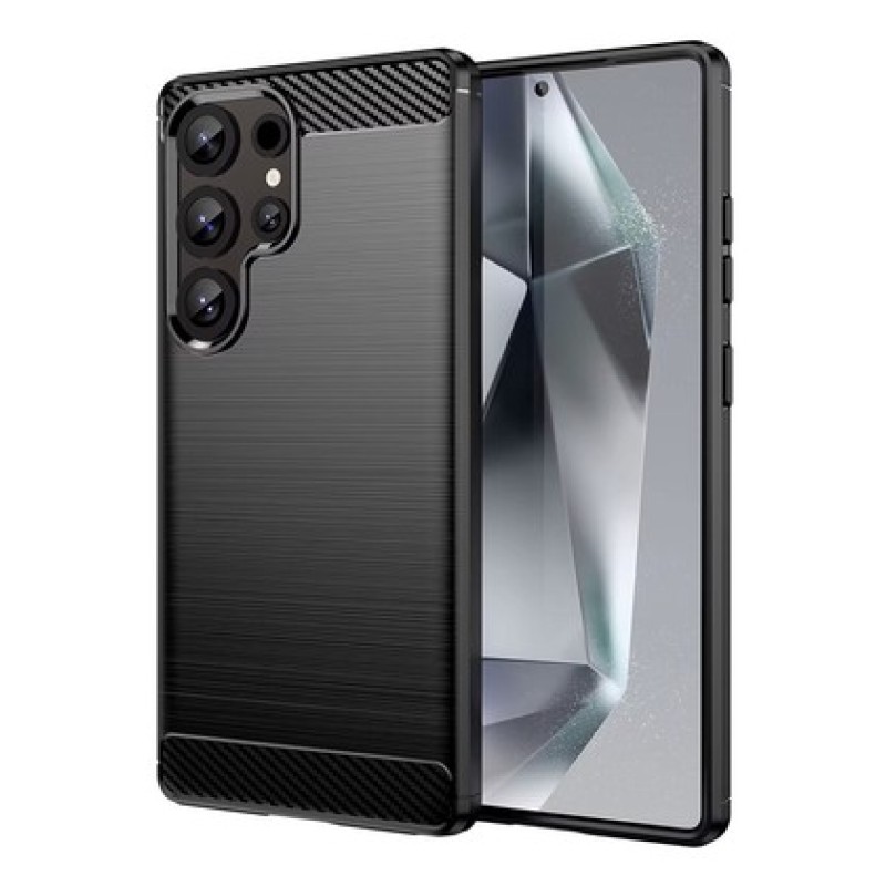 POWERTECH Θήκη Carbon MOB-2007 για Samsung S24 Ultra, μαύρη