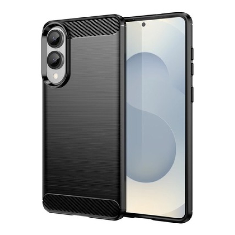 POWERTECH Θήκη Carbon MOB-2009 για Samsung S25 Edge, μαύρη