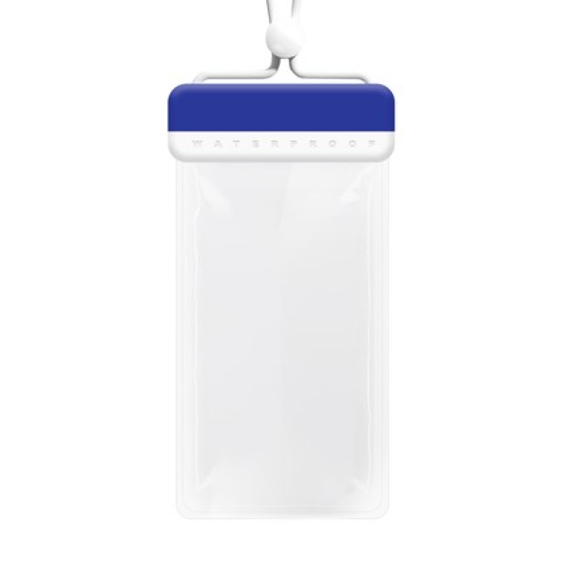 POWERTECH αδιάβροχη θήκη smartphone MOB-2013, IPX8, μπλε-λευκή