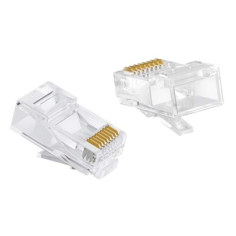 POWERTECH βύσμα RJ45 CAB-N446, Cat 6/6a UTP, διάφανο, 50τμχ