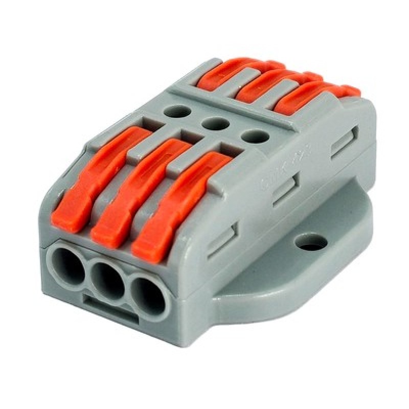 POWERTECH κλέμα σύνδεσης καλωδίων TOOL-0106, 3pin προς 3pin, 10τμχ