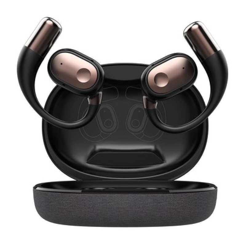 LDNIO earphones με θήκη φόρτισης T11, OWS, Φ15mm, 50/450mAh, μαύρα