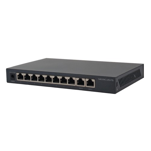 MERCUSYS Desktop Switch MS110GMP, 8x 10/100/1000Mbps PoE+, 2x Gigabit, Ver. 1.0