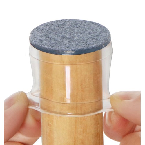 HOME USE προστατευτικές τάπες επίπλων HUH-0258, 16-23mm, διάφανες, 24τμχ