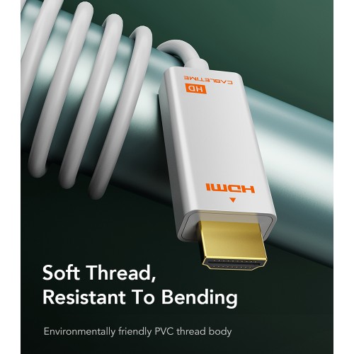 CABLETIME καλώδιο mini DisplayPort σε HDMI CT-AV588-03G, 1080p/60Hz, 1m, λευκό