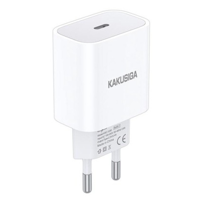 KAKUSIGA φορτιστής τοίχου KSC-1230, USB-C, 2.4A, λευκός