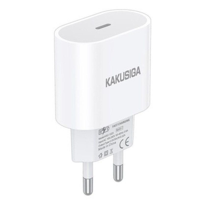 KAKUSIGA φορτιστής τοίχου KSC-1223, USB-C, 20W, λευκός