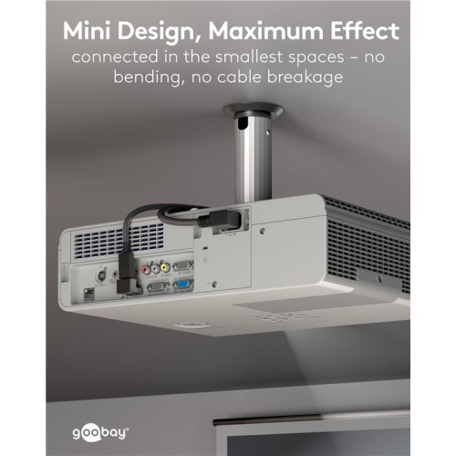 GOOBAY αντάπτορας DisplayPort 77129, 8K/144Hz, γωνιακός, μαύρος