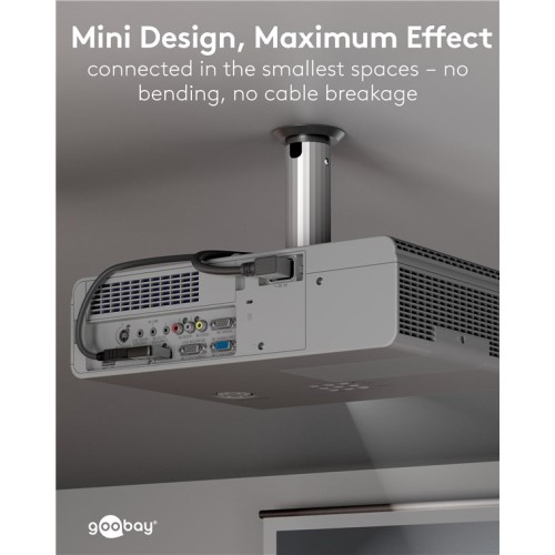 GOOBAY αντάπτορας DisplayPort 77132, 8K/144Hz, γωνιακός, μαύρος