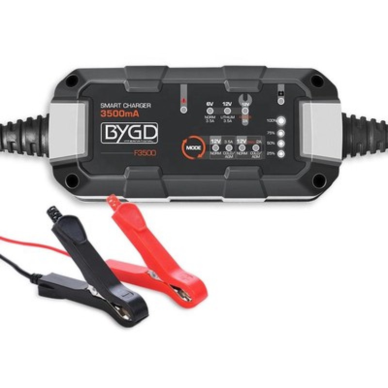 BYGD φορτιστής & συντηρητής μπαταρίας αυτοκινήτου F3500, 6-12V/3.5A