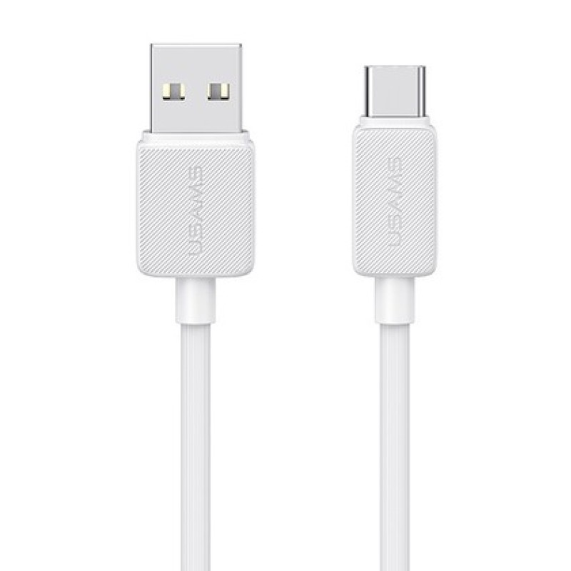 USAMS καλώδιο USB-C σε USB US-SJ693, 3A, 480Mbps, 2m, λευκό