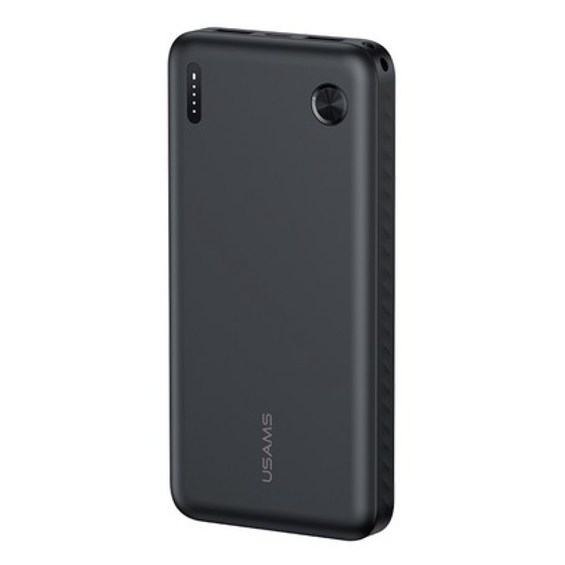 USAMS power bank CD253, 2x θύρες εξόδου, 10000mAh, 10W, μαύρο