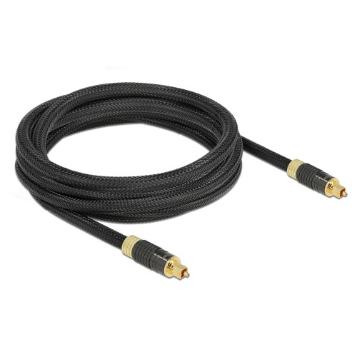 DELOCK καλώδιο ήχου Toslink 86594, gold plated, 3m, μαύρο