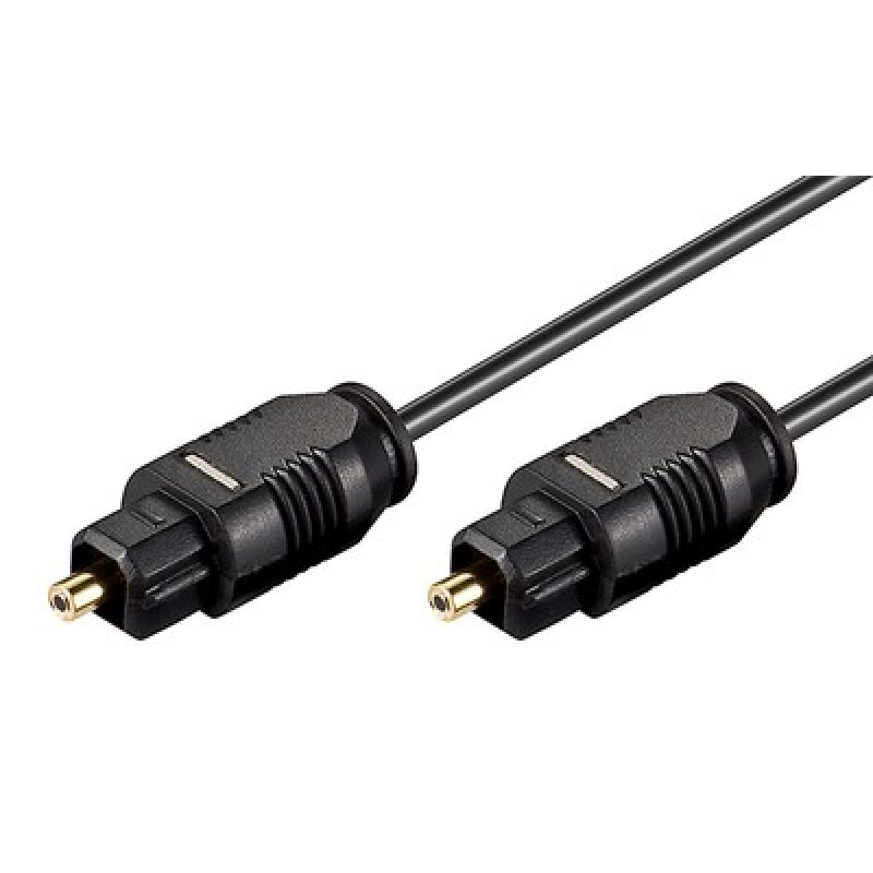 GOOBAY καλώδιο ήχου Toslink 50447, gold plated, 2.2mm, 2m, μαύρο