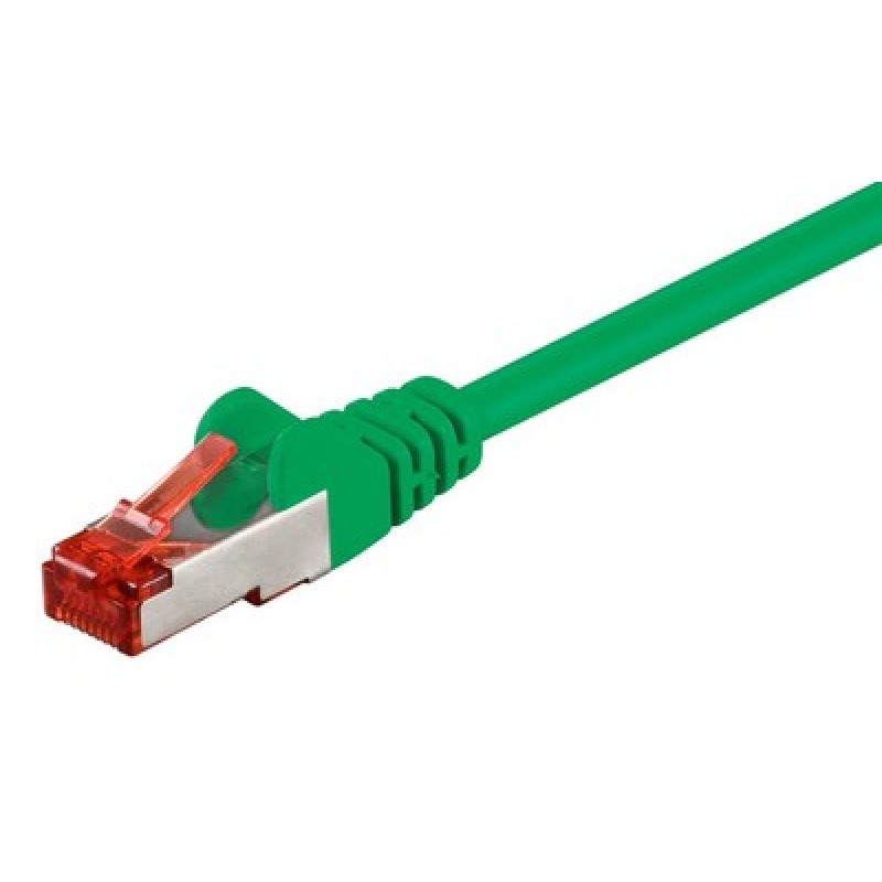 GOOBAY καλώδιο δικτύου 93213, CAT 6 S/FTP, copper, 250MHz, 0.25m, πράσινο